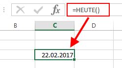 Excel Datum und Uhrzeit per Taste einfügen Tippscout de