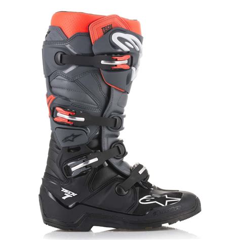 Bota Alpinestars Tech Enduro Preto Cinza Vermelhoalpinestars