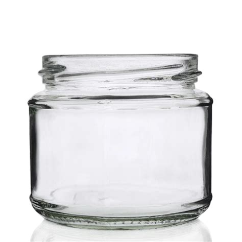 200ml Squat Clear Glass Food Jar Amphorea LTD 0161 367 9093