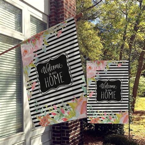 Welcome Garden Flag House Flag Garden Flags Porch Flags Etsy