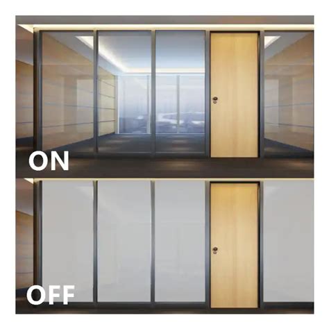 Electronically Smart Glass Film Pdlc Light Switchable Privacy Security Pdlc Film China