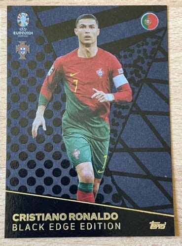 Match Attax Uefa Euro Germany Cristiano Ronaldo Portugal Black