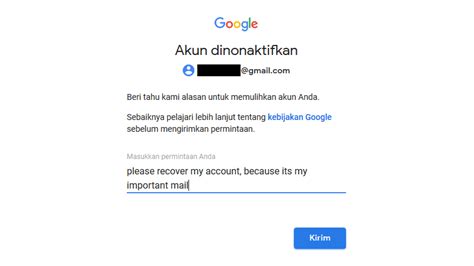 Cara Memulihkan Akun Gmail Yang Dinonaktifkan Disabled Tekno Bagus