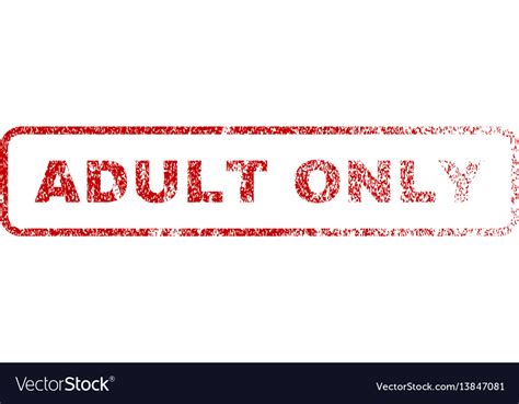 Adult Only Rubber Stamp Royalty Free Vector Image