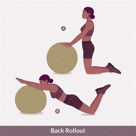 Premium Vector | Knee push ups exercise woman workout fitness aerobic