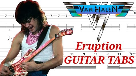 Van Halen Eruption Play Along Guitar Tabs Tutorial Lesson Youtube