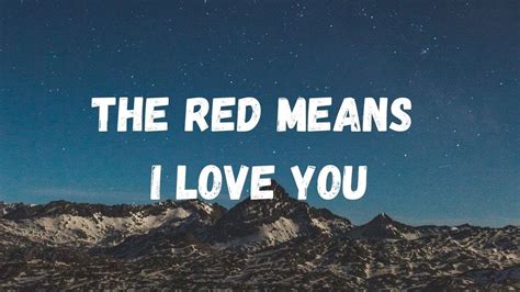 Madds Buckley The Red Means I Love You Lyrics Youtube