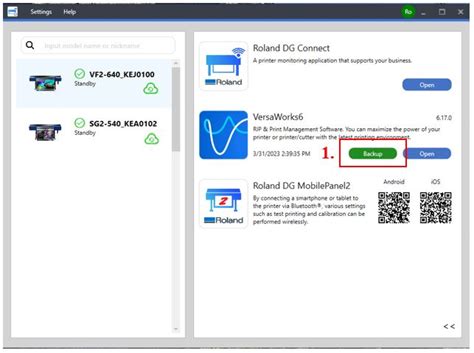 VersWorks Setting BackUp How To Use VersaWorks Setting BackUp Feature