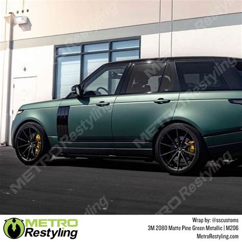 3m 2080 Matte Pine Green Metallic Vinyl Wrap M206