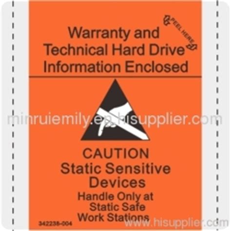 2x2 Inch Reusable ESD Sensitive Warning Labels From China Manufacturer