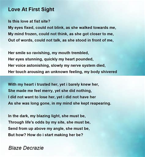 Love At First Sight Poems For Her