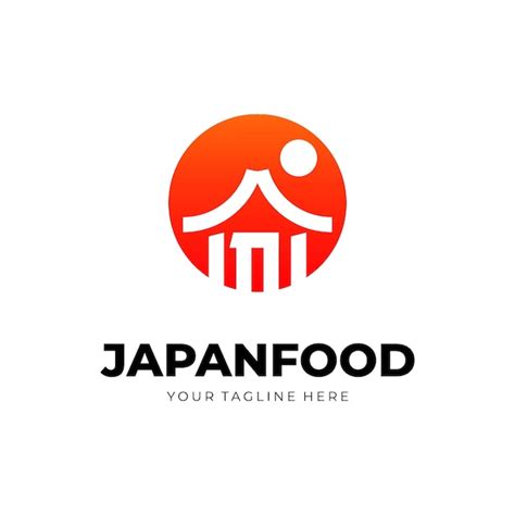 Design De Logotipo De Comida Japonesa Vetor Premium