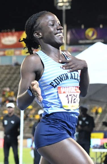 Champs2024 Edwin Allens Beckford Clocks Pb To Win Girls 400mh Open