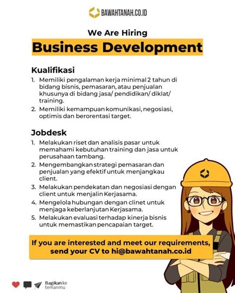 Lowongan Kerja Business Development Di Bawahtanah Co Id LokerJogja ID