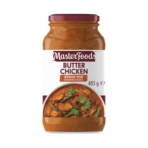 Calories In Masterfoods Butter Chicken Cooking Sauce Calorie Counter