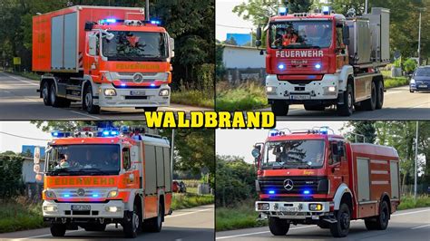 Gro Alarm Zur Waldbrand Bung Einsatzfahrten Von Feuerwehren Aus