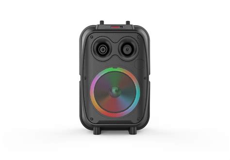 Outdoor Rgb Light Portable Party Wireless Subwoofer Woofer Trolley