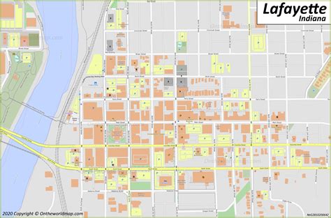 lafayette la map of city 8