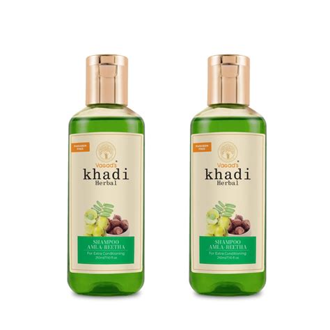 Vagad S Khadi Amla Reetha Shampoo 210ml Anti Hair Fall Parabens