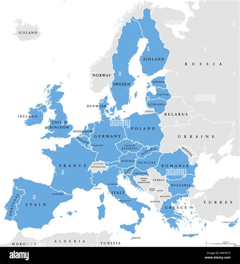 Map Europe Countries Labeled