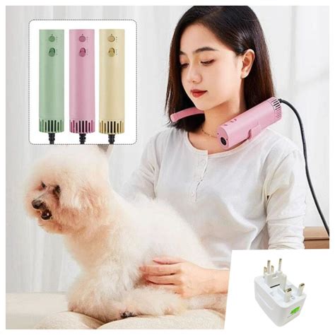 Мощный фен для домашних животных, быстрая и бесшумная машина для ухода ...