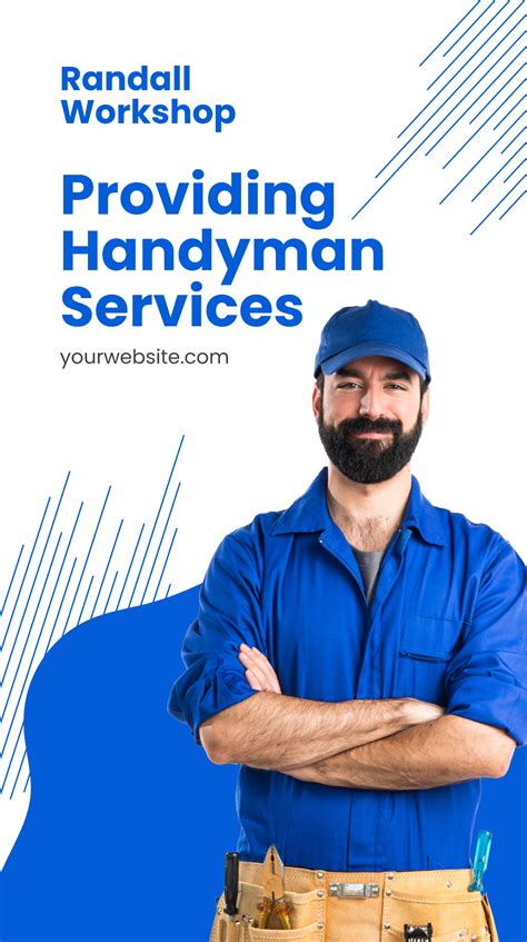 Free Professional Handyman Services Whatsapp Post Template to Edit Online