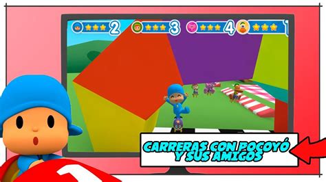 POCOYÓ GAMEPLAY CARRERAS con POCOYÓ y sus AMIGOS POCOYO PARTY