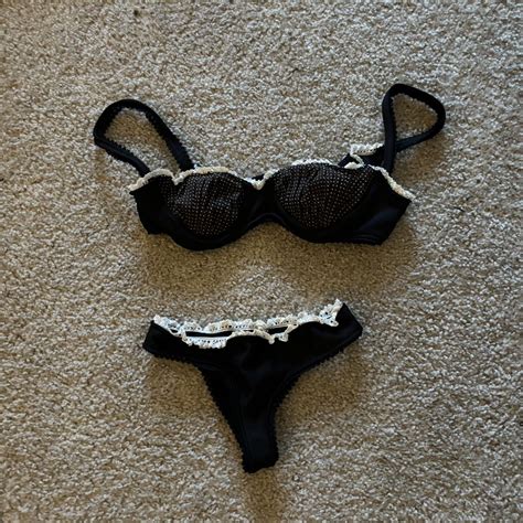 Ruffled Vintage Style Bikini Hand Made With Depop