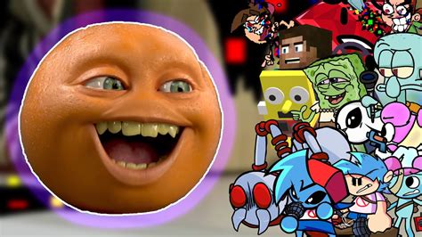 Fnf Slicedvs Annoying Orange Big Mouth But Different Characters Sing