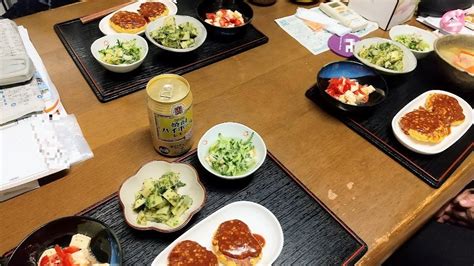 2023 04 01土 晩ゴハンは実家でハンバーグ定食を作って乾杯 まいにちごはん