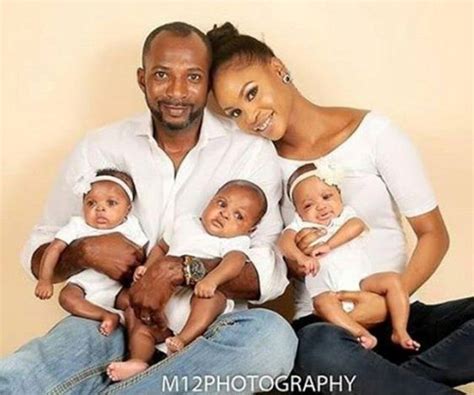 Nigerian Couple Share Sweet Pics Of Their Adorable Triplets As They