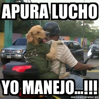 Meme Personalizado APURA LUCHO YO MANEJO 1356745