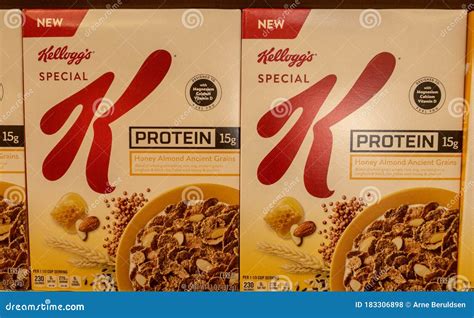 A Boxes Of Kellogg`s Special K Cereal Editorial Stock Photo Image Of