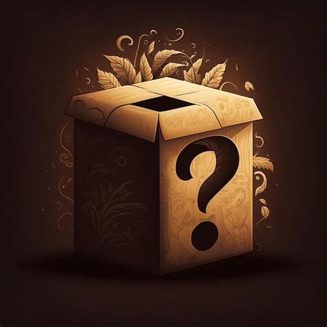 Premium AI Image Mystery Box Illustration Generative Ai