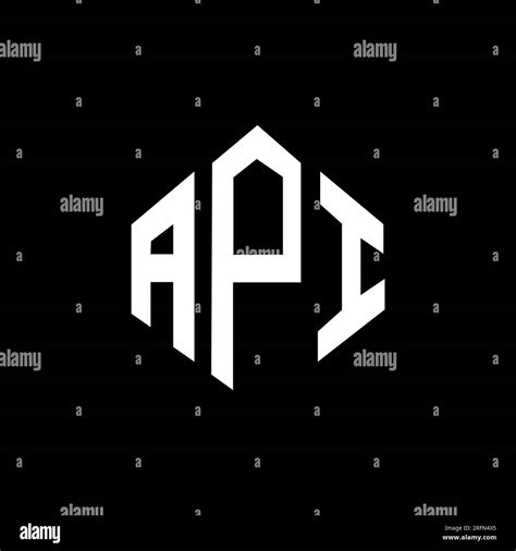 API letter logo design with polygon shape. API polygon and cube shape ...