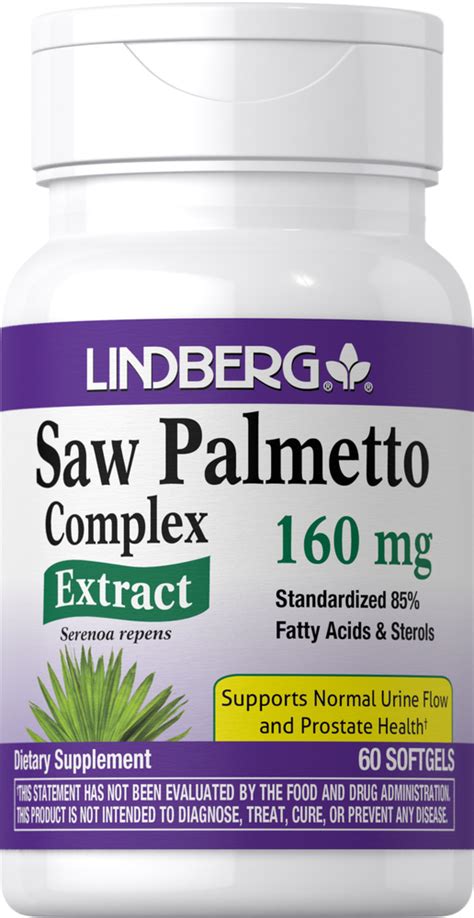 Saw Palmetto Standardized Extract, 160 mg, 60 Softgels | Piping Rock ...