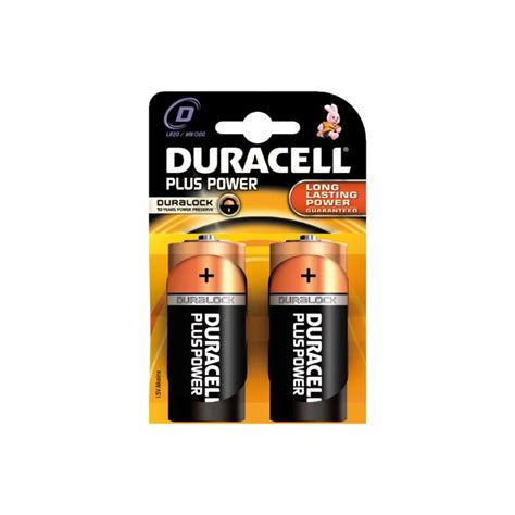 Duracell Plus Mn1300 D 2 Pack