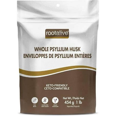 Rootalive Organic Psyllium Husk Whole 454g Walmartca