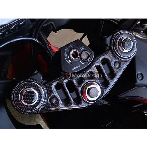 Jual Stiker Timbul Carbon Protector Pad Triple Clamp Segitiga R15 V3