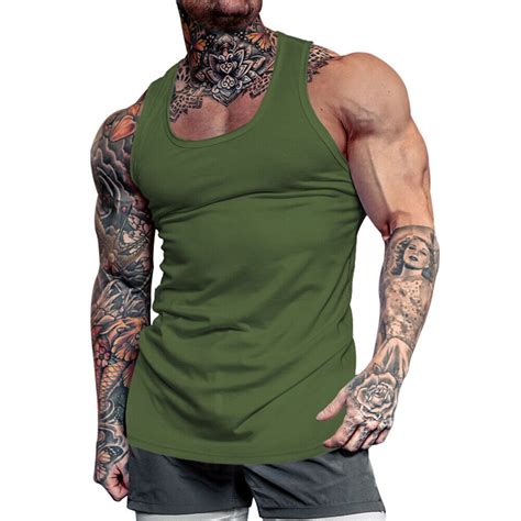 Herren Sport Tank Tops Rmellose Tops Bodybuilding Fitness Muskel T