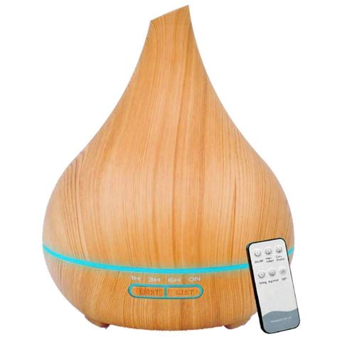 Humidificador Difusor Ultrasónico 400ML Madera Casa de los Aromas