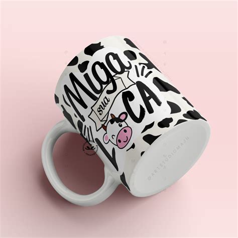 Caneca Personalizada Amizade Criativa Miga Sua Loca Art Studio Maju