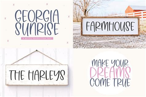 Modern Farmhouse Font Bundle Fonts For Crafters Cricut Etsy