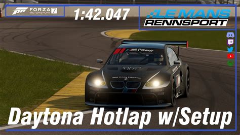 Forza Motorsport Daytona Hotlap W Setup Bmw M Gt