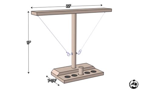 Tabletop Ring Toss Game Rogue Engineer