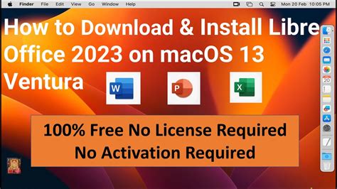 How To Install Libre Office In Macos Ventura No License No