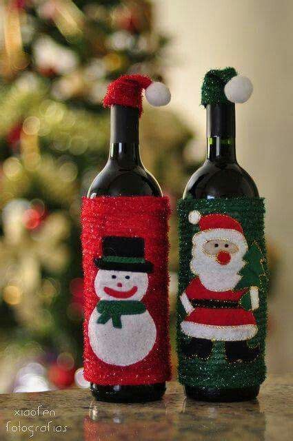 Pin De Jeovanny Martinez En Navidad Decoración De Botellas Botellas Decoradas Para Navidad