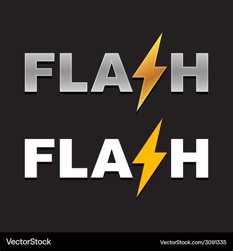 Flash logo Royalty Free Vector Image - VectorStock