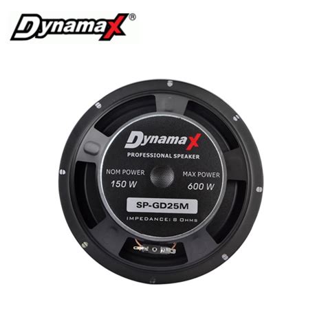 Pair Dynamax Inch Woofer Watt Ohm Srazdx Gd M Bubble