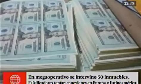 Desbaratan banda que falsificaba dólares euros y soles por millones